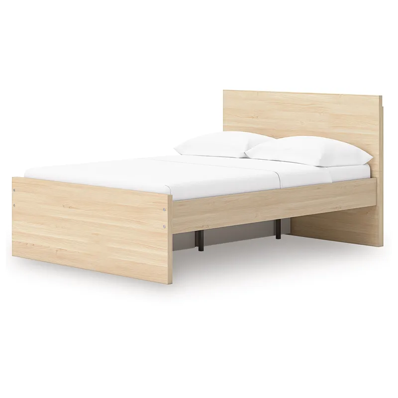 Onita Full Panel Platform Bed with 1 Side Storage