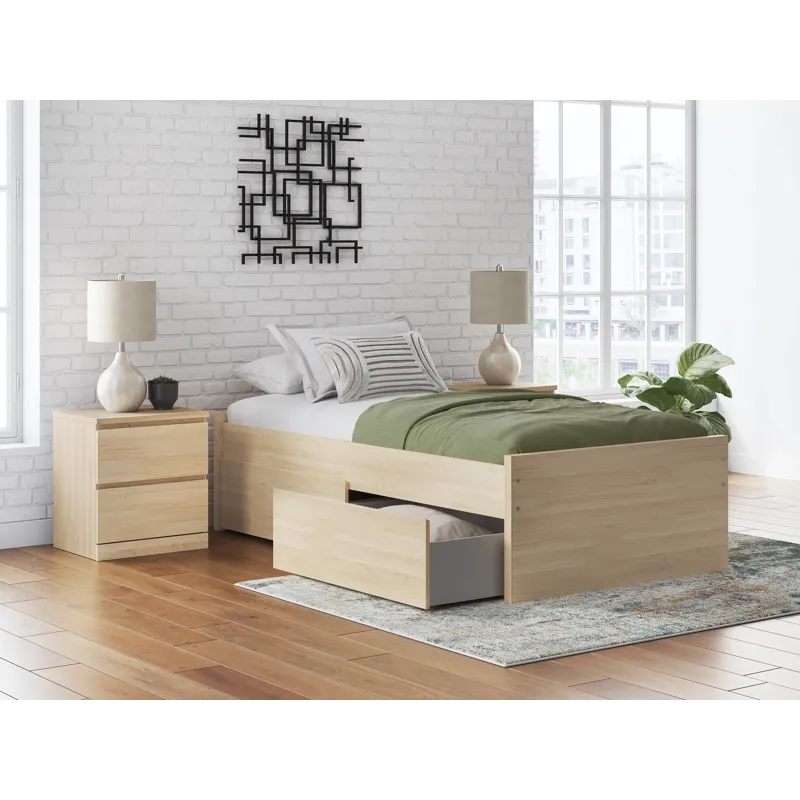 Onita Twin Platform Bed with 1 Side Storage