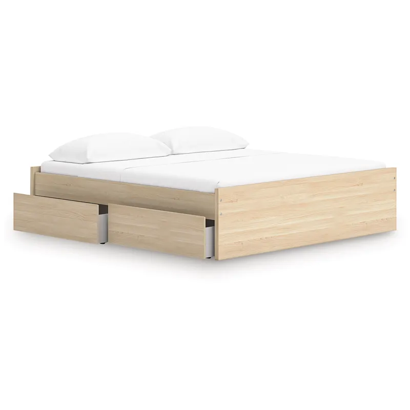 Onita King Platform Bed with 2 Side Storage