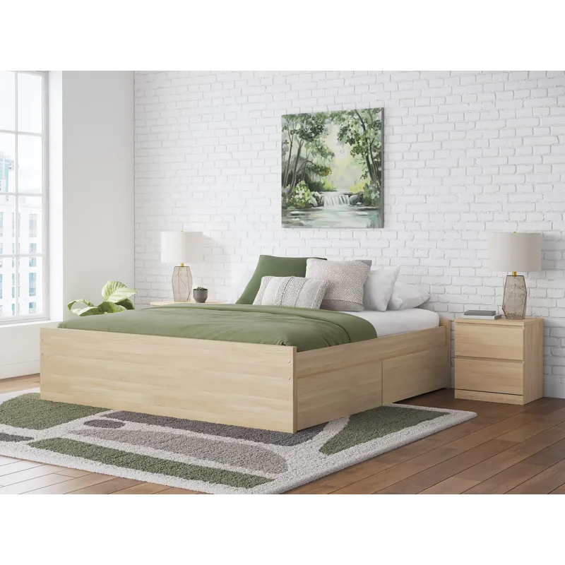 Onita King Platform Bed with 2 Side Storage