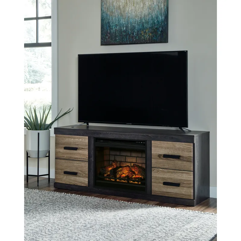 Harlinton 60" TV Stand with Electric Fireplace