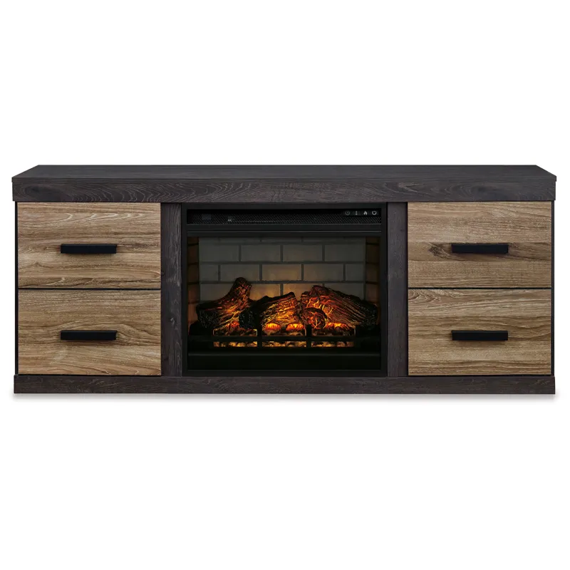 Harlinton 60" TV Stand with Electric Fireplace