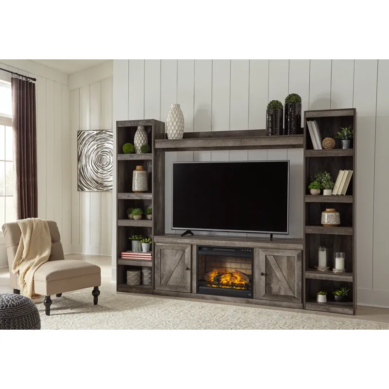 Wynnlow 4-Piece Entertainment Center with Electric Fireplace