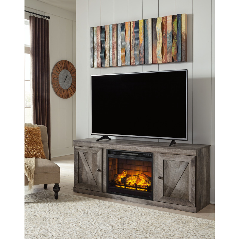 Wynnlow 63" TV Stand With Fireplace Insert - Thumbnail 3