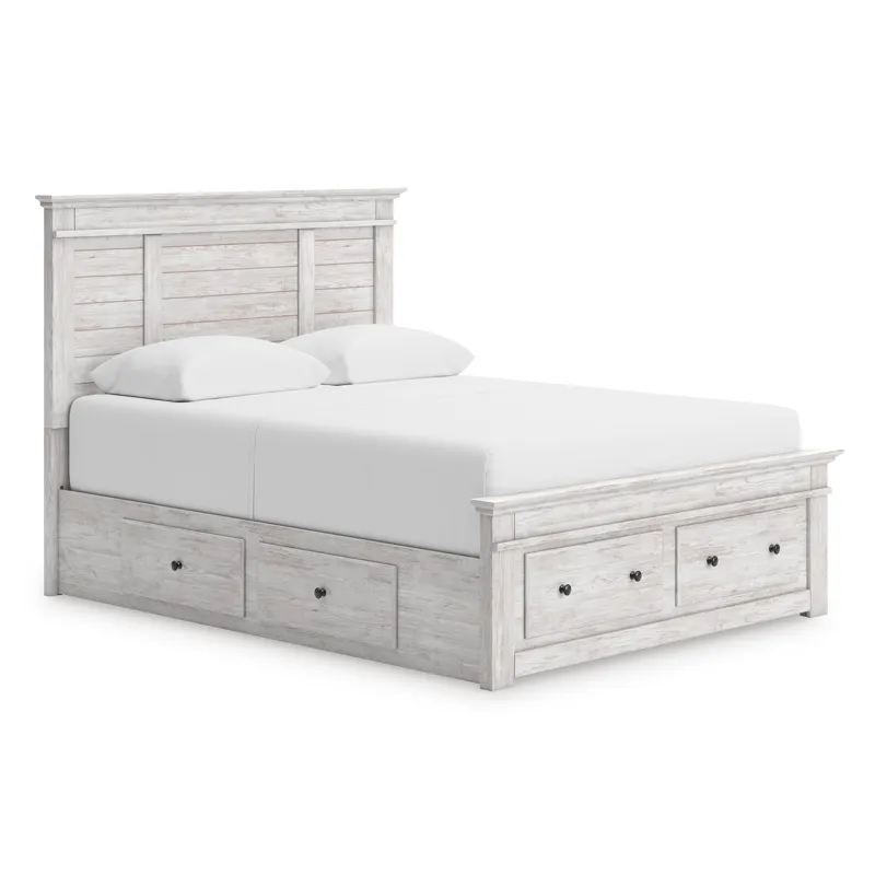 Makidern King Panel Storage Bed
