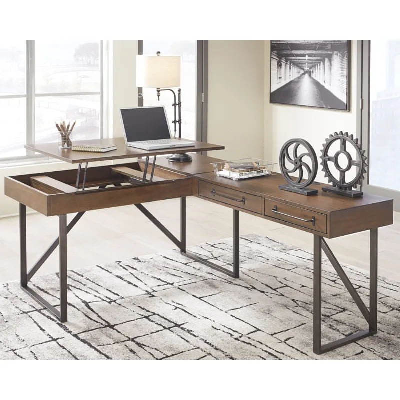 Starmore 2-Piece Home Office Lift Top Desk