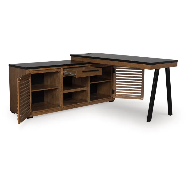 Kallari Credenza with Desk Return