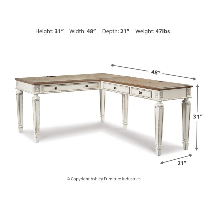 Realyn Home Office Desk Return