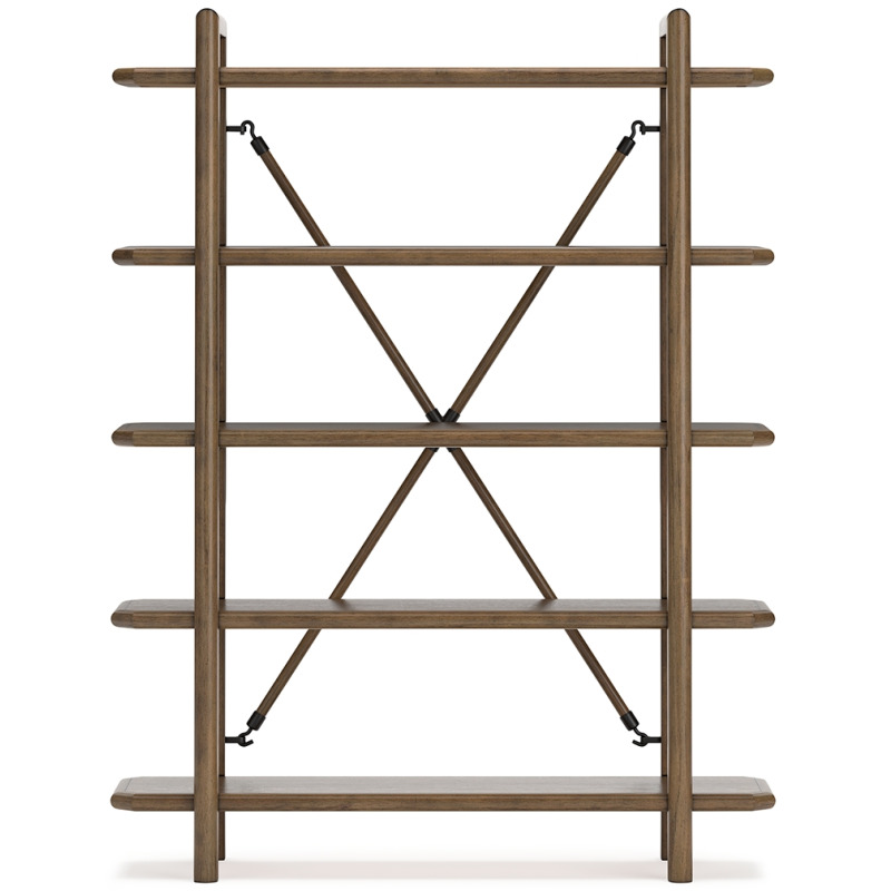 Ashley Furniture Roanhowe Brown Bookcase - Thumbnail 3