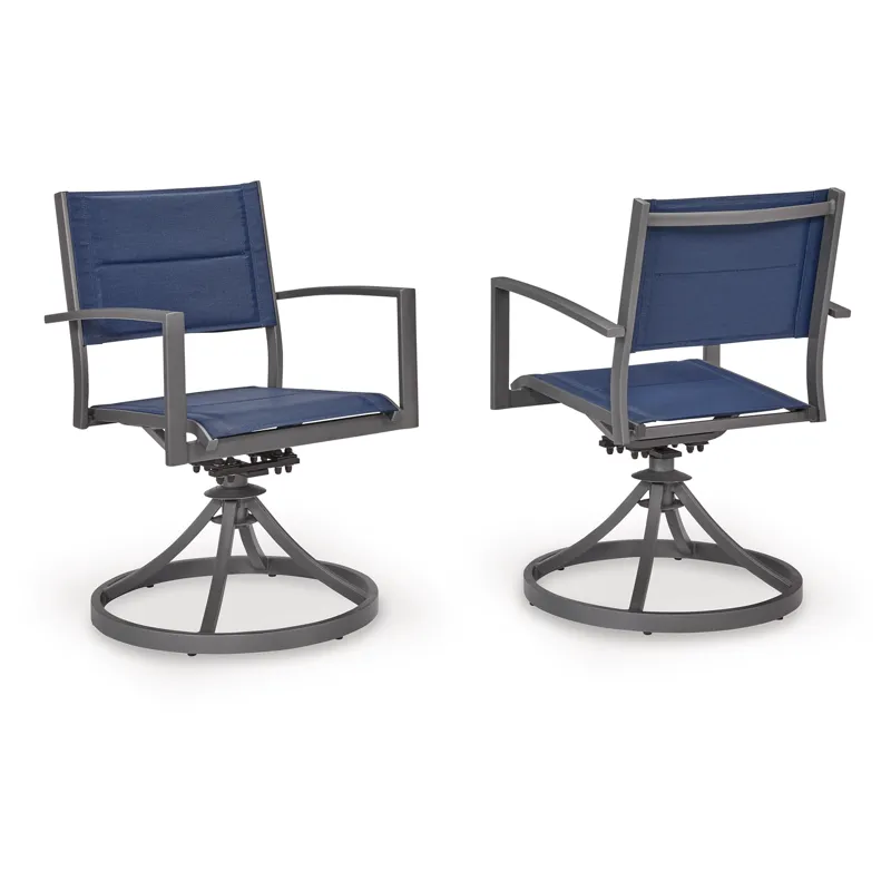 Point Bonita Outdoor Sling Swivel Chair (Set of 2)