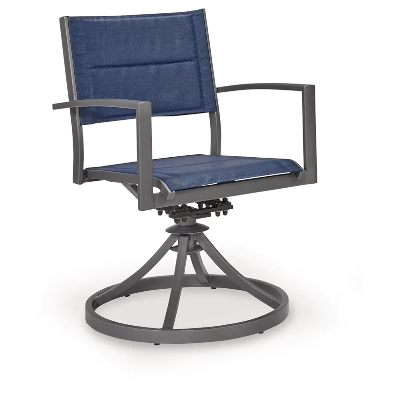 Point Bonita Outdoor Sling Swivel Chair (Set of 2)