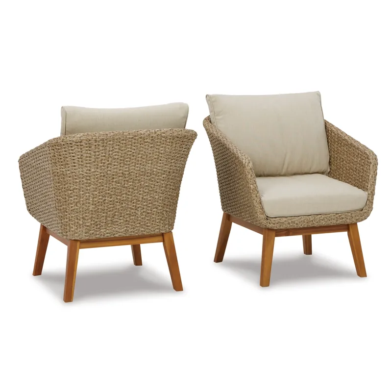 Crystal Cave Outdoor Loveseat, 2 Lounge Chairs and Coffee Table