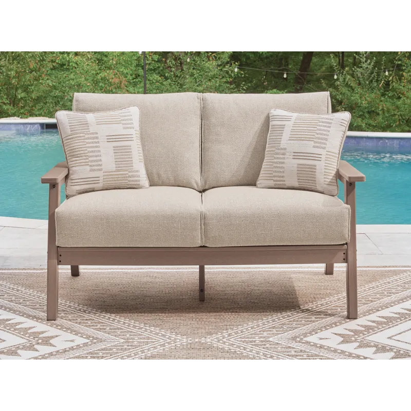 Cliffs Beach Outdoor Loveseat with Cushion