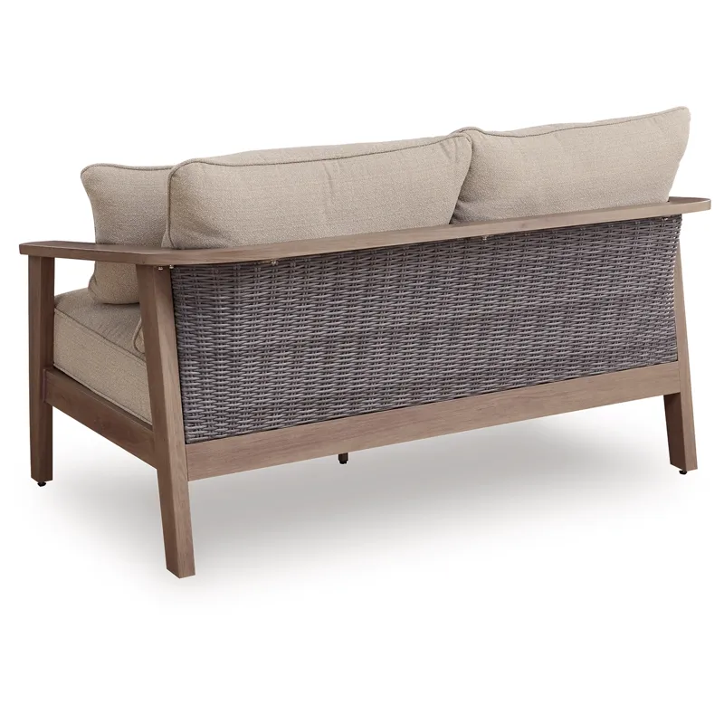 Francis Beach Outdoor Loveseat with Cushion