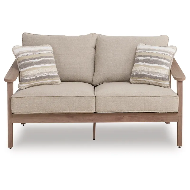 Francis Beach Outdoor Loveseat with Cushion