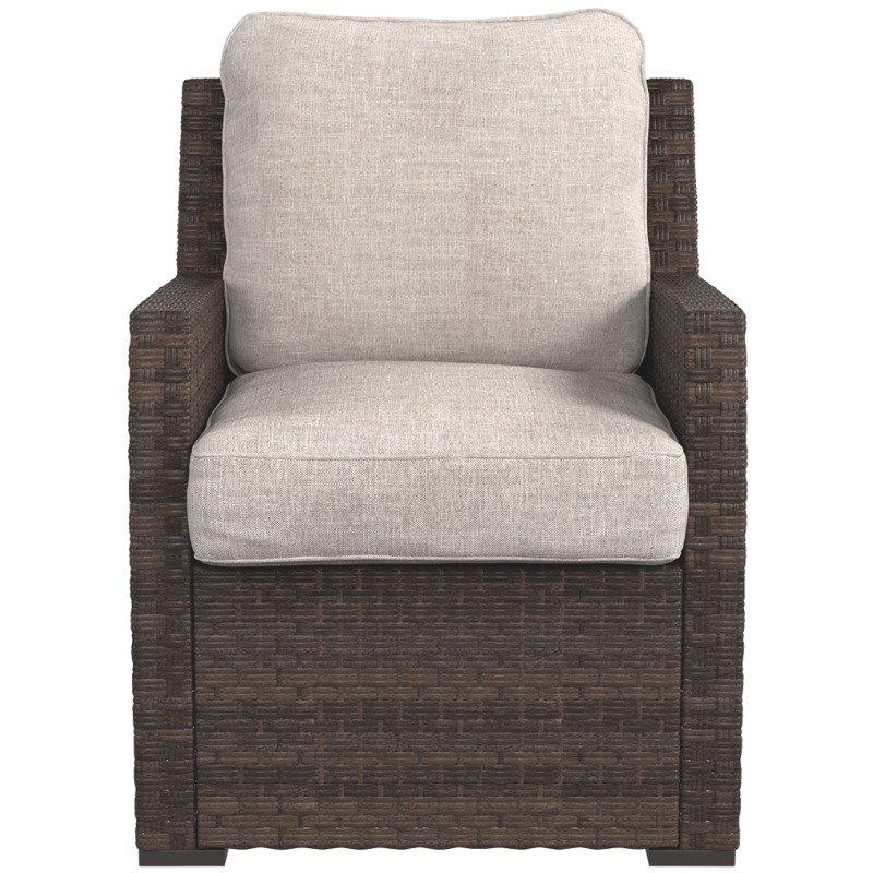 Signature Design By Ashley Salceda Brown Outdoor Sofa Set