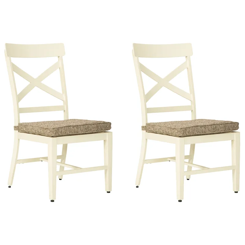 Preston Bay Armless Chair with Cushion (Set of 2)