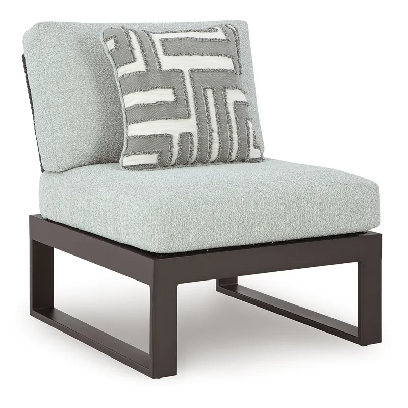 Beach Loft Outdoor Armless Chair with Cushion