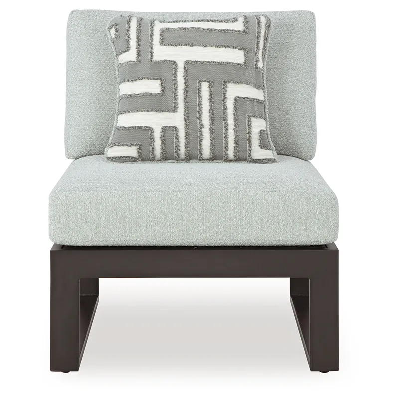 Beach Loft Outdoor Armless Chair with Cushion