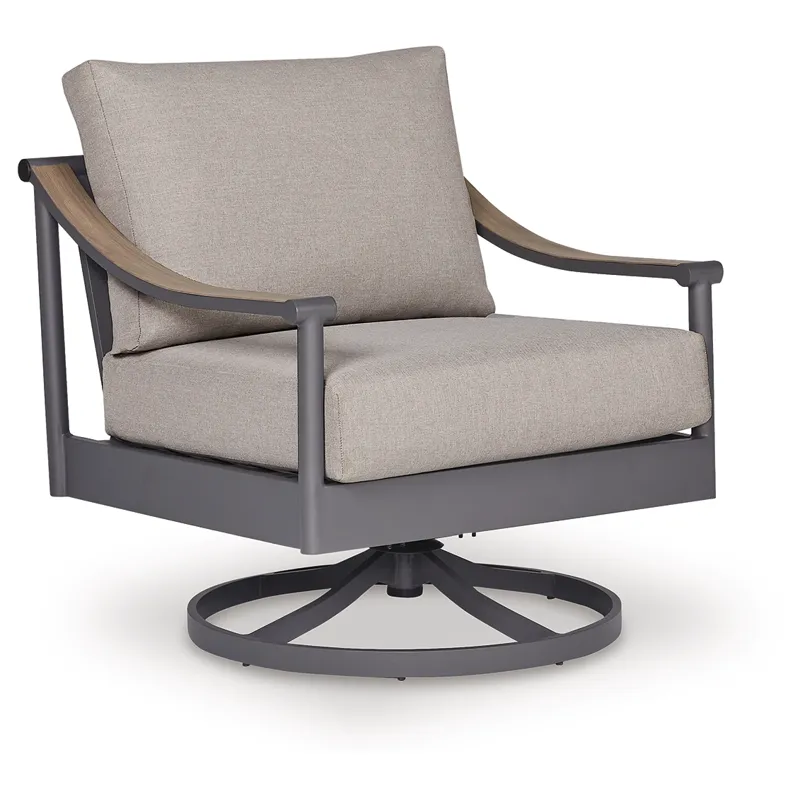 North Island Outdoor Swivel Lounge with Cushion