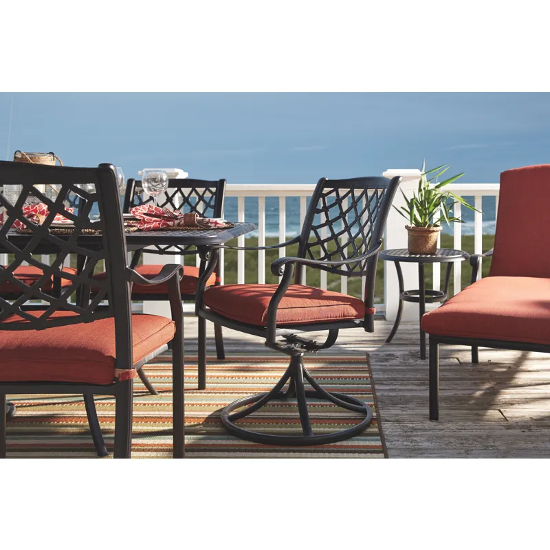 Tanglevale Swivel Chair with Cushion (Set of 2)