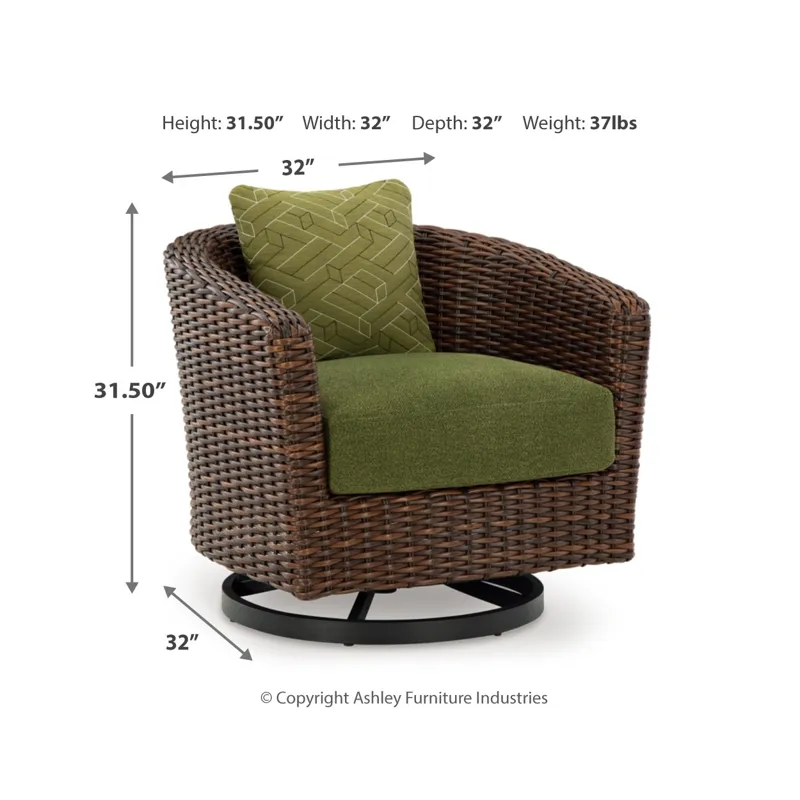 Horizon Hall Outdoor Sofa, 2 Lounge Chairs, Ottoman and Coffee Table