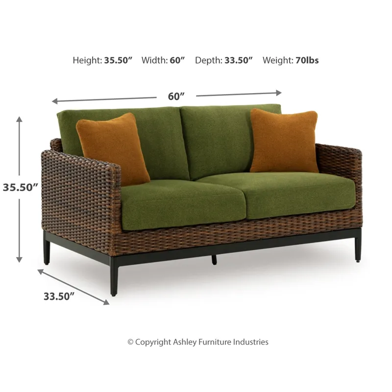 Horizon Hall Outdoor Sofa, 2 Lounge Chairs, Ottoman and Coffee Table