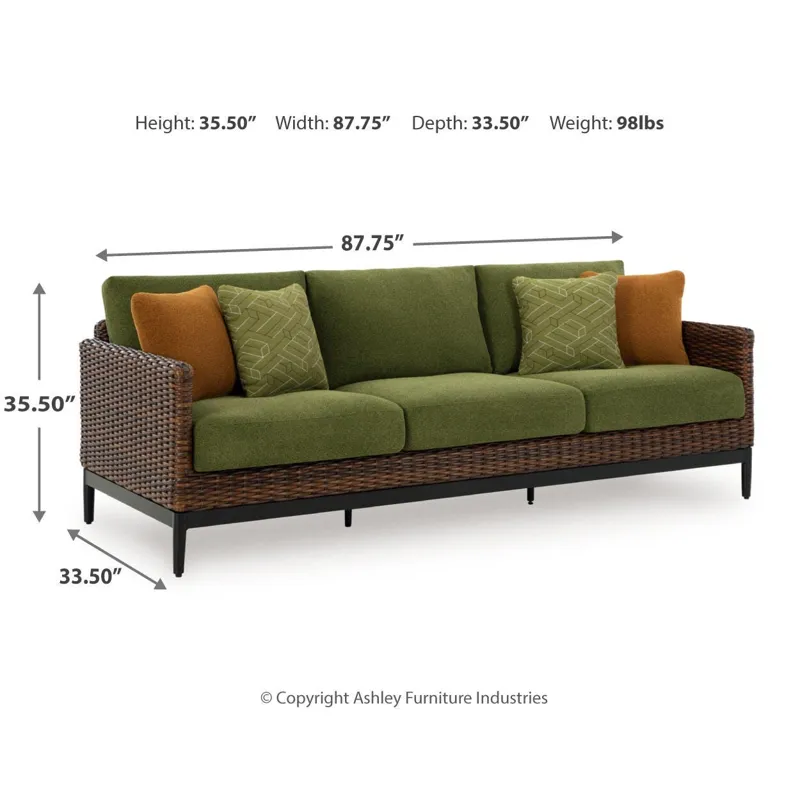 Horizon Hall Outdoor Sofa, 2 Lounge Chairs and 2 Ottomans