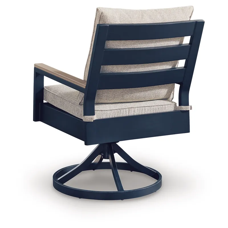 Mabry Shores Outdoor Swivel Chair with Cushion (Set of 2)