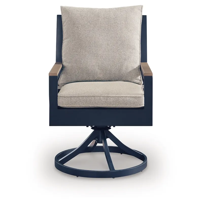 Mabry Shores Outdoor Swivel Chair with Cushion (Set of 2)