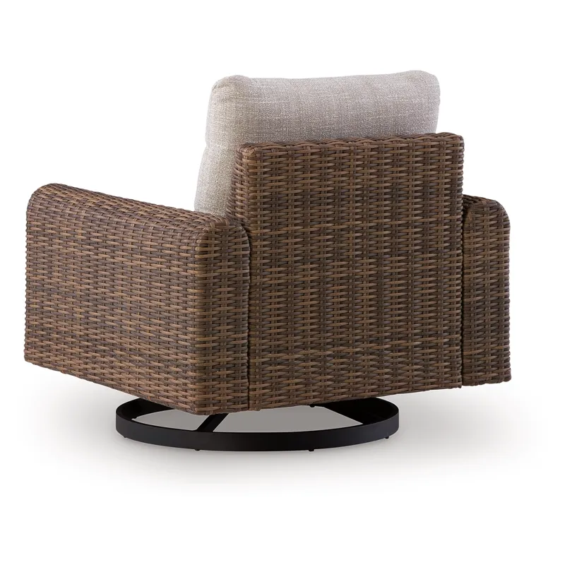 Dolan Creek Outdoor Swivel Lounge Chair with Cushion