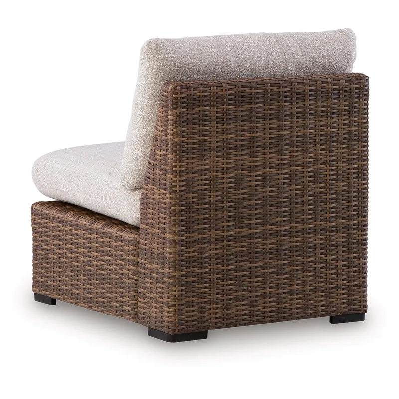 Angel Island Outdoor Armless Chair with Cushion