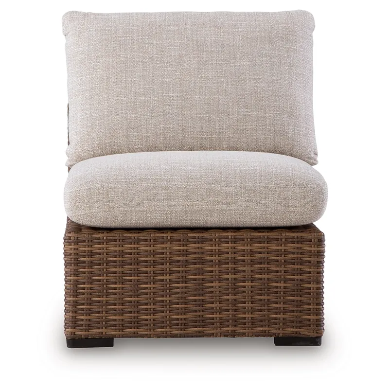 Angel Island Outdoor Armless Chair with Cushion