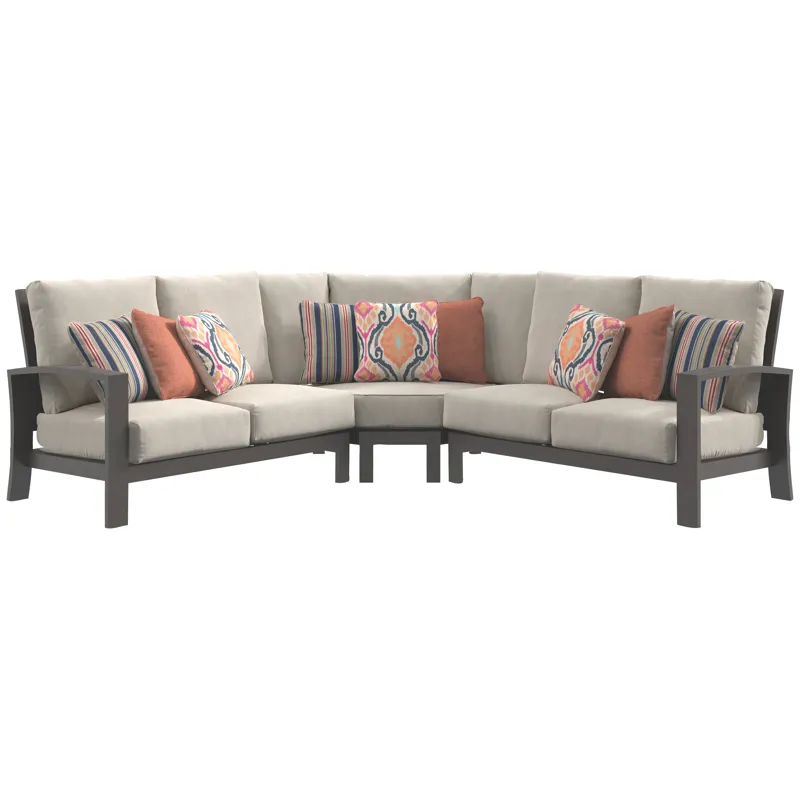 Cordova Reef Curved Corner Chair with Cushion