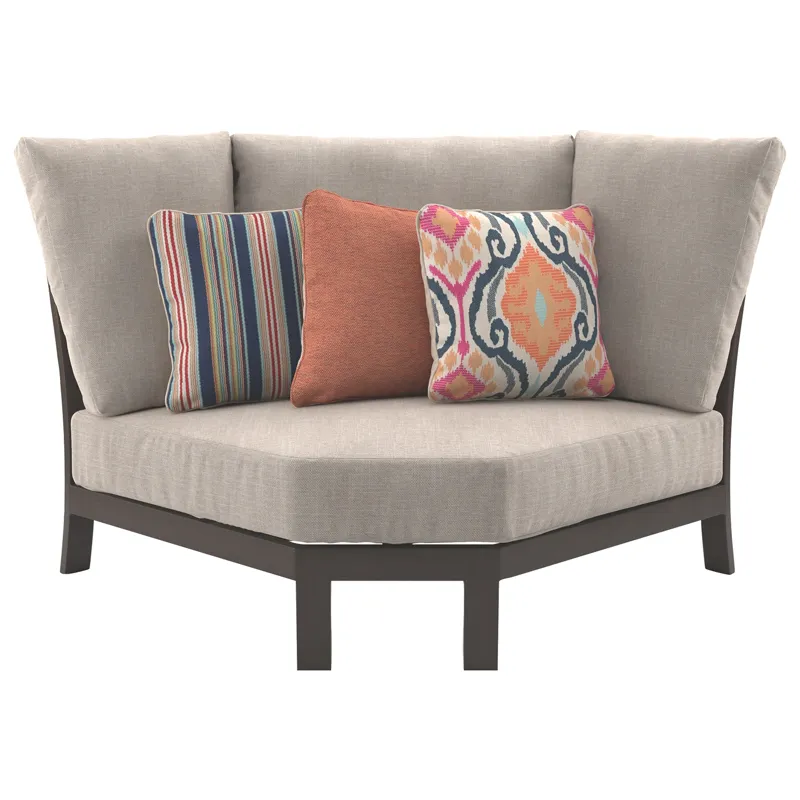 Cordova Reef Curved Corner Chair with Cushion