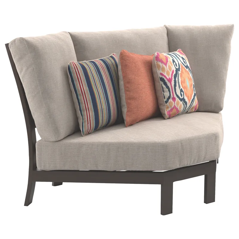 Cordova Reef Curved Corner Chair with Cushion