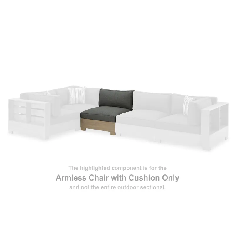 Citrine Park Armless Chair with Cushion