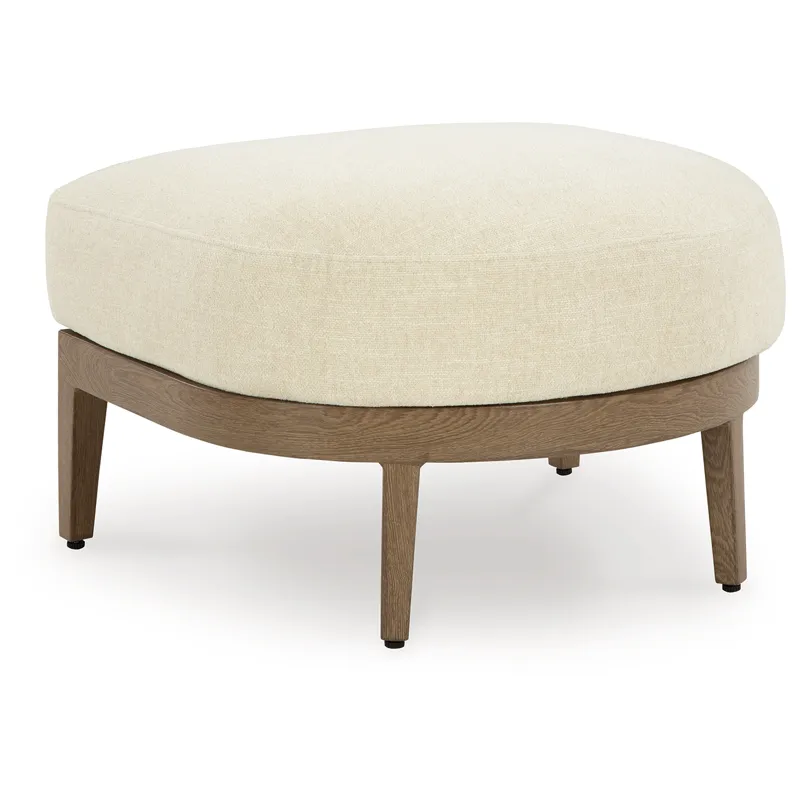 Serene Bay Outdoor Ottoman with Cushion