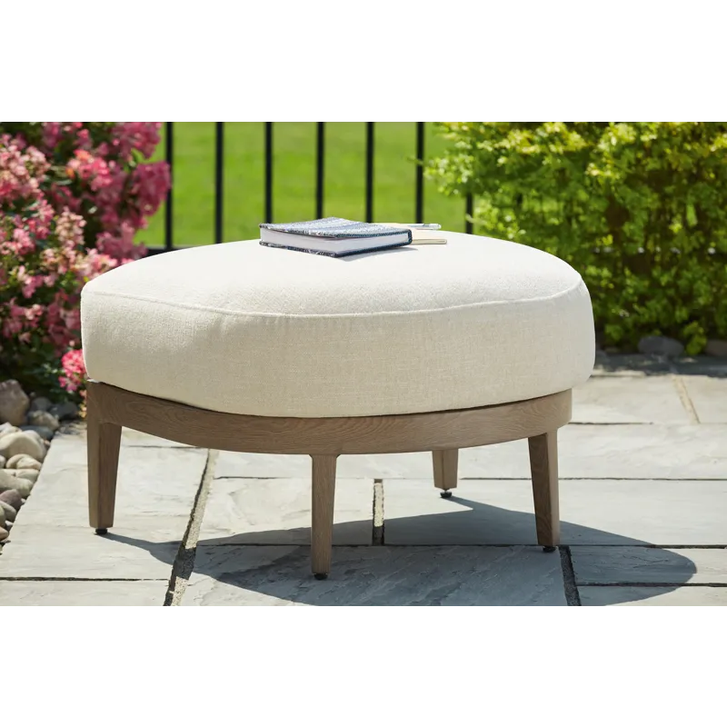 Serene Bay Outdoor Ottoman with Cushion