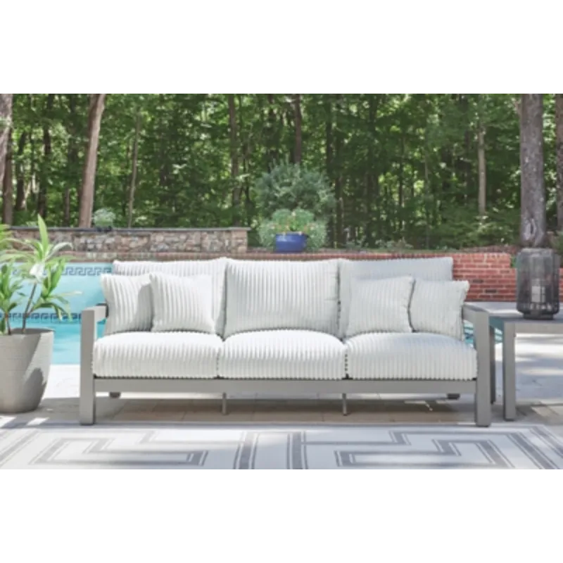 Hurley Park Outdoor Sofa, 2 Lounge Chairs and Coffee Table