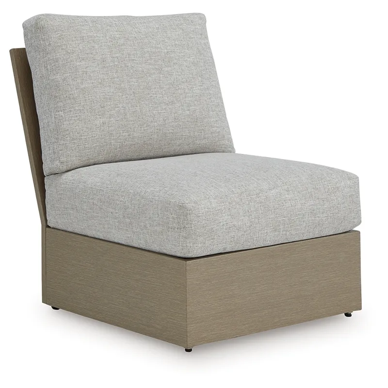 Kimpton Isle Outdoor Armless Chair with Cushion