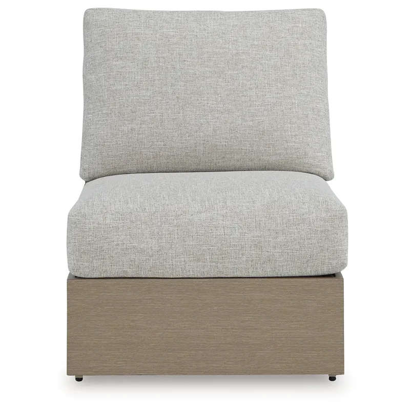 Kimpton Isle Outdoor Armless Chair with Cushion