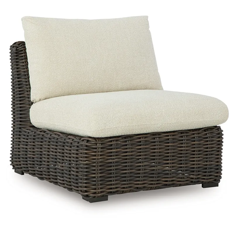 Kimora Outdoor Armless Chair with Cushion