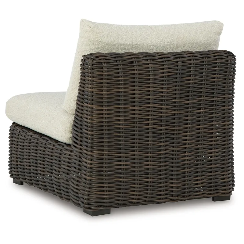 Kimora Outdoor Armless Chair with Cushion