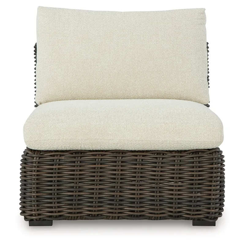 Kimora Outdoor Armless Chair with Cushion