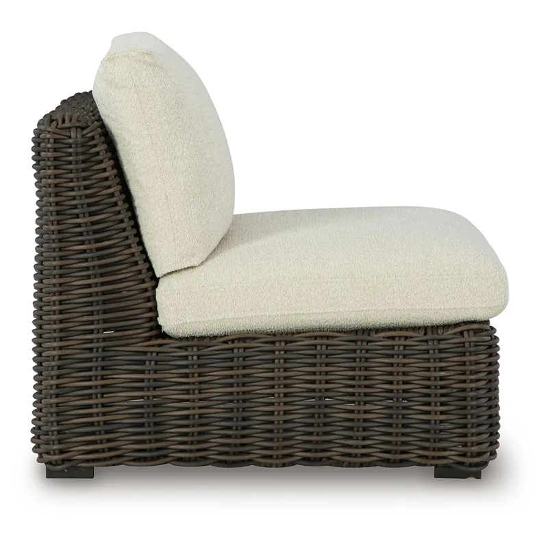 Kimora Outdoor Armless Chair with Cushion