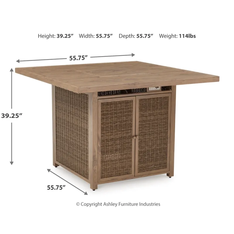 Walton Bridge Outdoor Bar Table and 4 Barstools