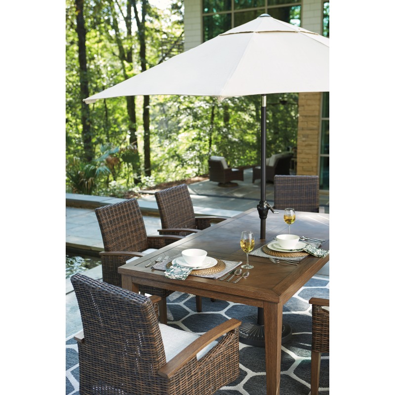 Paradise Trail Dining Table with Umbrella Option