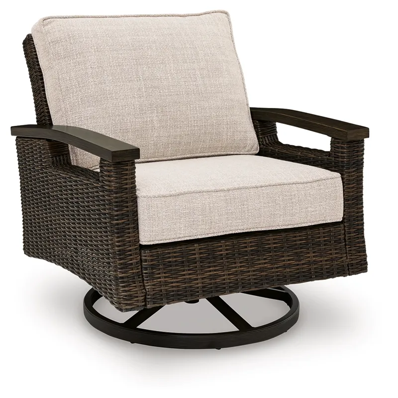 Drakes Beach Outdoor Swivel Lounge Chair (Set of 2)