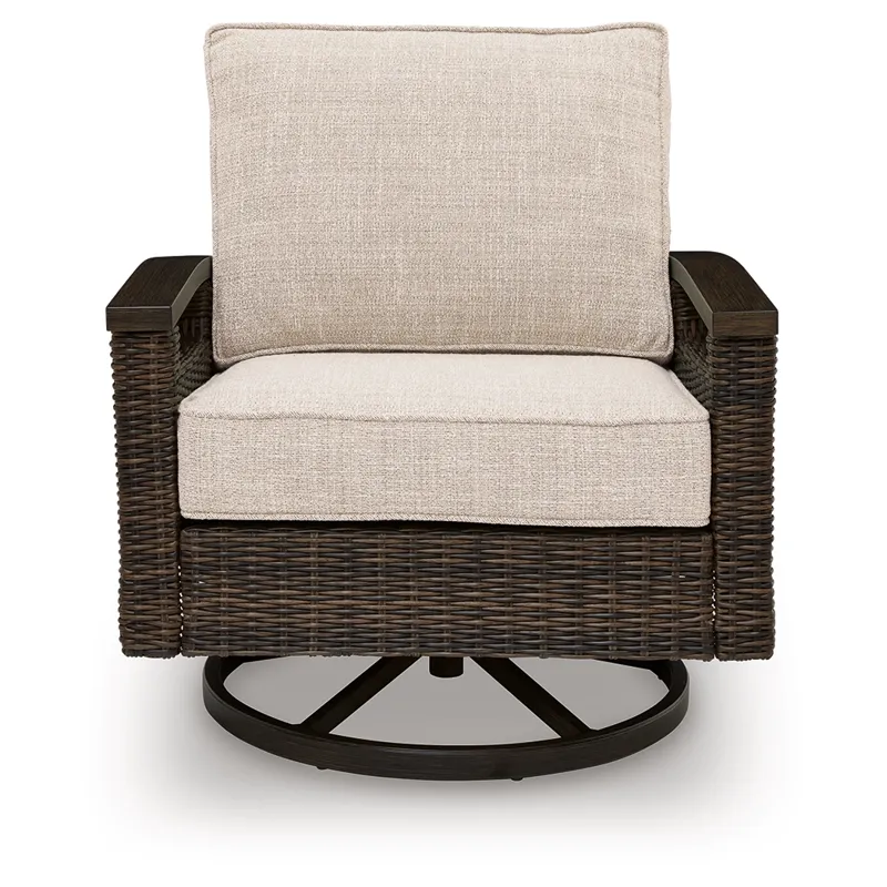 Drakes Beach Outdoor Swivel Lounge Chair (Set of 2)